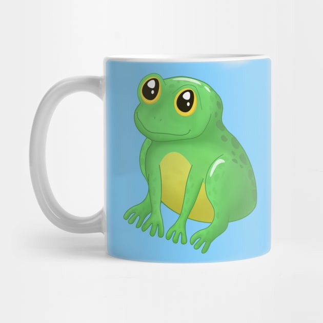 Cute Green Frog by Purrfect